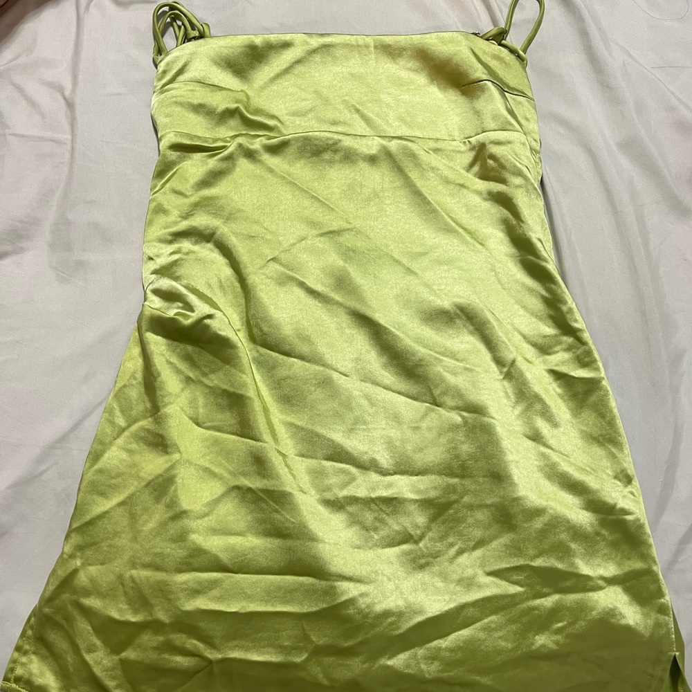 Mini silk dress